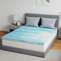Novilla Memory Foam Mattress Topper - 2 Inch Cooling Gel Infused | CertiPUR Certified Comfort for Queen Sleeper Sofa, RV, Dorm Room