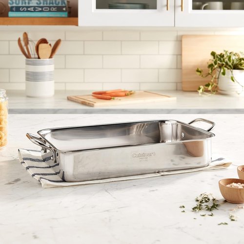 Cuisinart Chef's Classic Stainless Steel Lasagna Pan - 13.5 Inch Durable Design