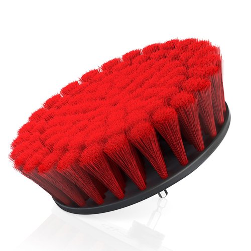 Hoover Medium Bristle Cleaning Brush, 6" Medium Bristle Brush, For Use on Household Surfaces, General Purpose Whole Home Cleaning, Scrubber Brush Drill Attachment for Cleaning