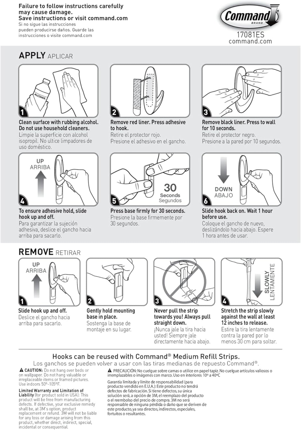 Command Medium Designer Hooks - Damage-Free Wall Hook with Adhesive Strips | Holds Up to 3 lb, 9 Hooks & 12 Strips