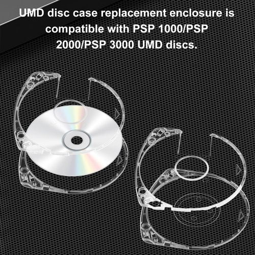 6Pcs DVD CD Case for UMD Replacement Shell,5 mm Double Clear Game Disc Storage Case,Disc Case Shell for PSP 1000 2000 3000