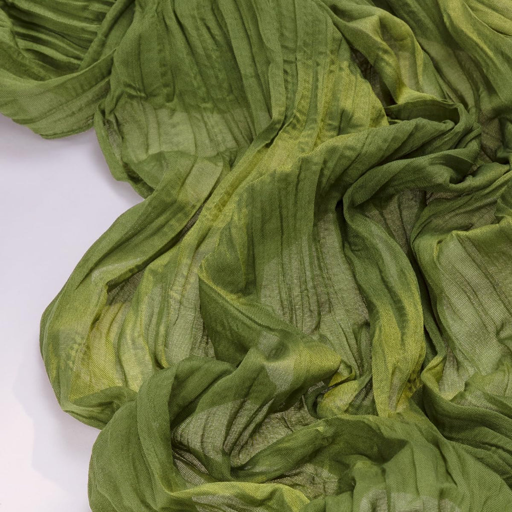 Socomi Cheesecloth Table Runner - 120 Inch Boho Rustic Green for Easter & Spring Decor | Perfect for Weddings, Parties, and Home Decor