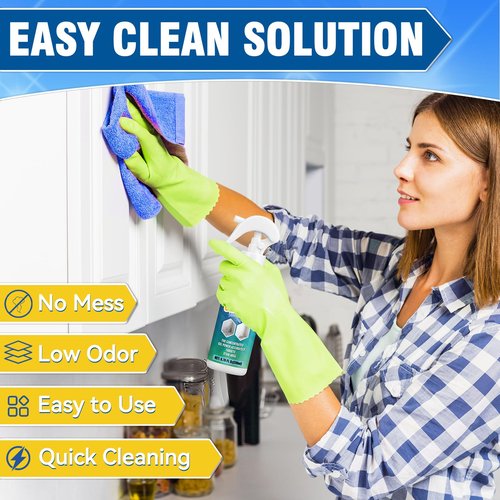 Kallteren Powerful Mold Stain Cleaner, Multi-Surface Cleaning Spray for Walls, Tiles, Grout, Ceilings, Decks, Sinks, Brick and Washing Machines, Household Interior and Exterior Stain Remover
