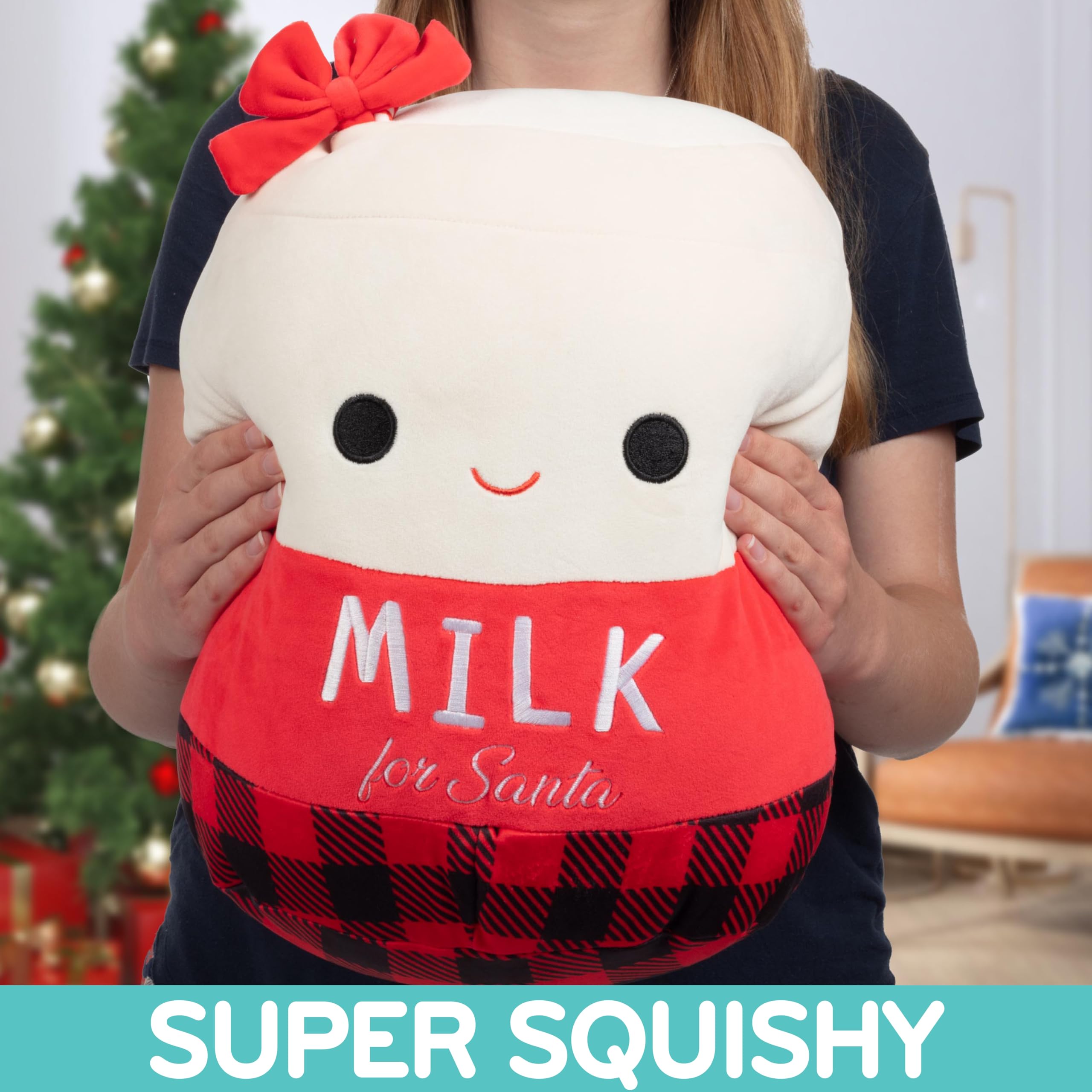 Squishmallows Large 14-Inch Alten The Christmas Milk for Santa- Official Jazwares Holiday Plush - Collectible Soft & Squishy Stuffed Animal Toy- 2025 Limited Edition - Gift for Kids, Girls & Boys
