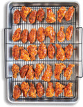 Nordic Ware Extra Large Baking Tray - Crisping Rack for Perfectly Cooked Meals | Silver Finish