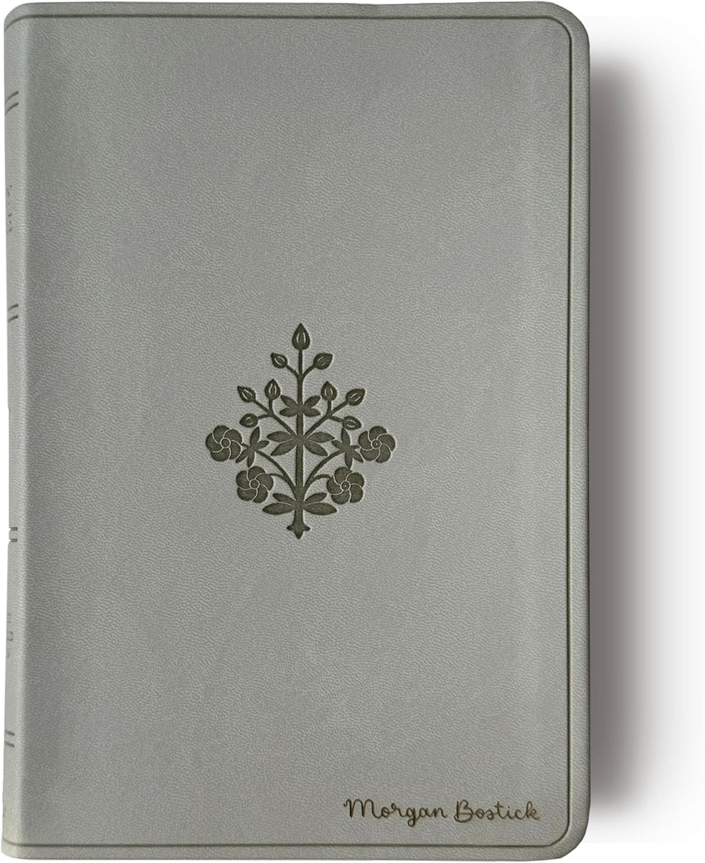 River Stone Personalized ESV Large Print Bible - Custom Hand Lettered Name Cover | Flourish Design