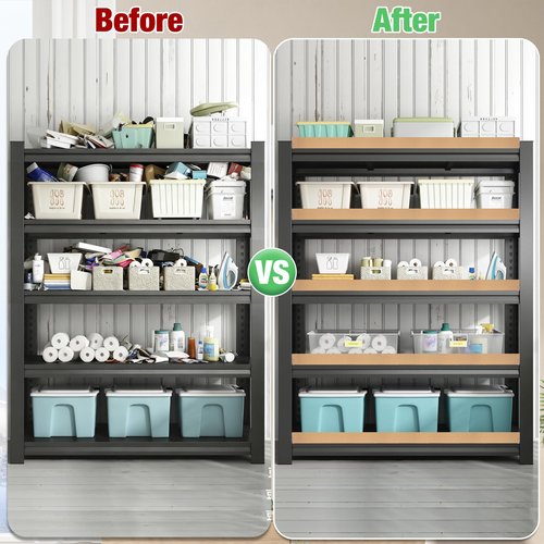 Inchoco Wire Rack Covers for Shelves, 6 Pack 24 x 16in Wires Shelf Ccover for Pantry Waterproof PVC Wood-Look Shelves Cover for Cabinet Kitchen Bathroom Shelving Decoration