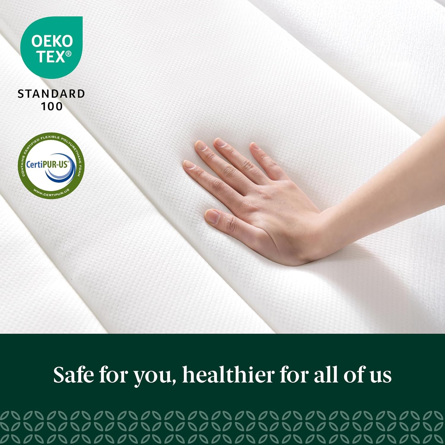 ZINUS 10 Inch True Support Hybrid Mattress - Queen Size, Medium Feel, Fiberglass Free, Motion Isolation