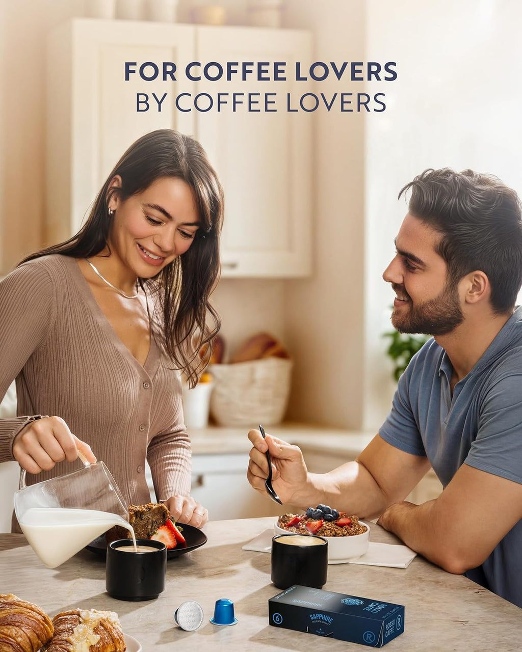 ROSSO CAFFÈ Espresso Coffee Pods - Reserve Variety Pack of 160 Capsules for Nespresso Original Machines - Made in Italy