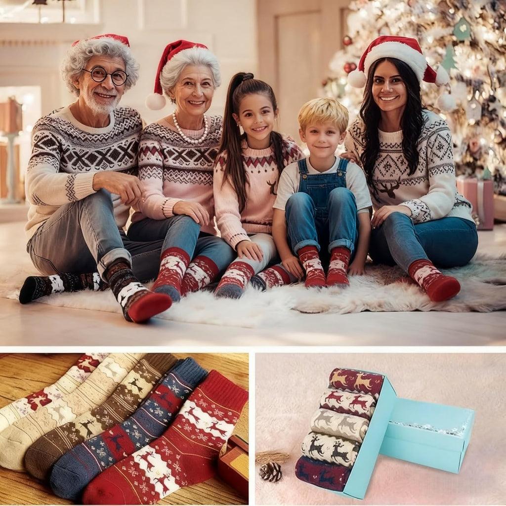 Skiennix Ultra Soft Casual Crew Socks - 5 Pairs of Breathable Comfort for All-Day Wear