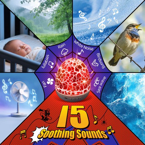 PIKOY Spider Boys Toys Age 4-6, 6 Films(Spider/Paw Dog/Construction Toy)+31 Colors Spider Night Light,15 Sounds 3 Year Old Boy Gift, Remote+Timer+Brightness 4 Year Old Boy Birthday Gift