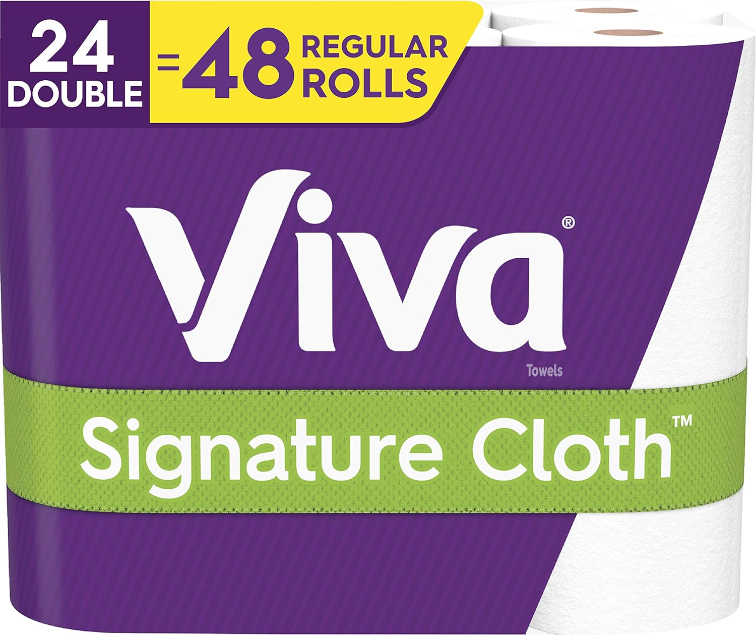 Viva Signature Paper Towels - Soft & Strong Choose-A-Sheet | 4 Packs of 6 Double Rolls (24 Total)