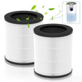 Lhari M03 Replacement Filter, Compatible with MOOKA M03 & B-D03 Air Purifier, 3-in-1 H13 True HEPA with activated Carbon Filter, 2-Pack