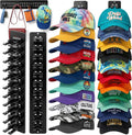 Skiennix Hat Organizer - 2 Pack Detachable DIY Rack Holds Up to 22 Baseball Caps | Black