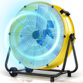 MEPTY 36-Inch Industrial Drum Fan, 21800 CFM High Velocity Floor Fan, 3-Speed Heavy Duty Metal Air Circulator for Shop, Warehouse, Workshop, Garage, Factory, 600W