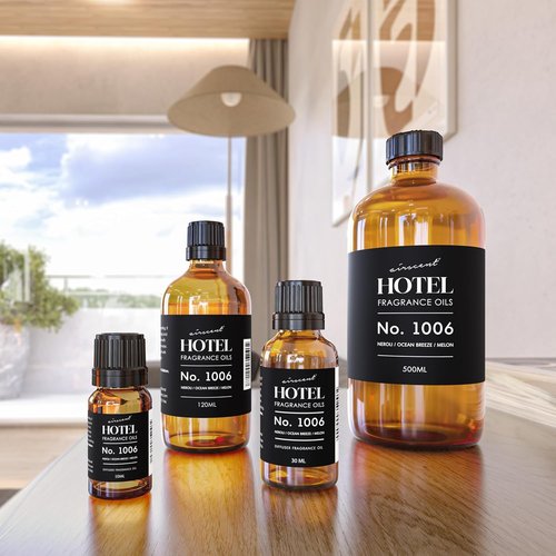 AirScent Hotel Diffuser Oil No. 1006 - Neroli Ocean Breeze Melon - Premium Fragrance for Diffusers | 120 mL Glass Dropper Bottle