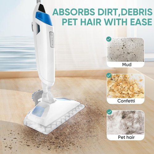 4 Pack 1940 Steam Mop Pads for Bissell PowerFresh Steam Mop 1806 1544 1440 2075A 2685A Series, Model 19402 19404 19408 1940a 1940q 1940t B0006 B0017 Replacement Parts, Microfiber Washable, Reusable