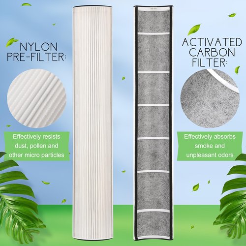 Tujoe 3 Pcs 23 Inch Replacement Filter Compatible with TPP240 TPP230 Compatible with TPP240F
