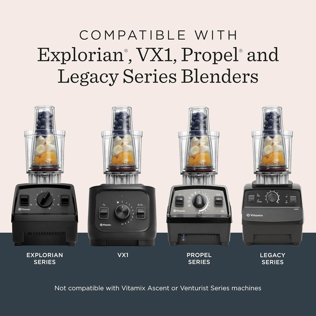 Vitamix Personal Cup Adapter - BPA-Free Blender Cups with Stainless Steel Blades | 20-Ounce Size, Dishwasher Safe