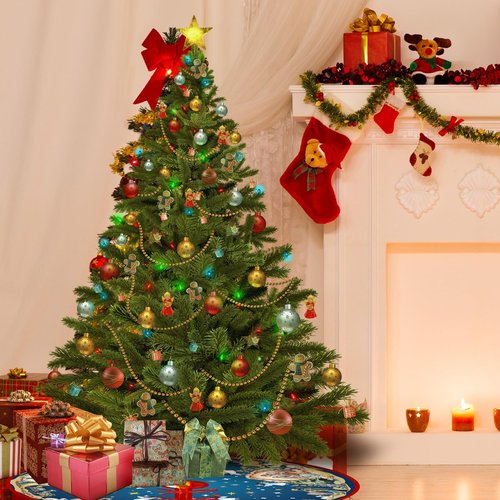 Reversible Nativity Scene Christmas Tree Skirt 36 Inch Religious Christmas Tree Mat Jesus Christian Christmas Tree Skirt Buffalo Plaid Holy Night Winter Holiday Tree Mat Decoration