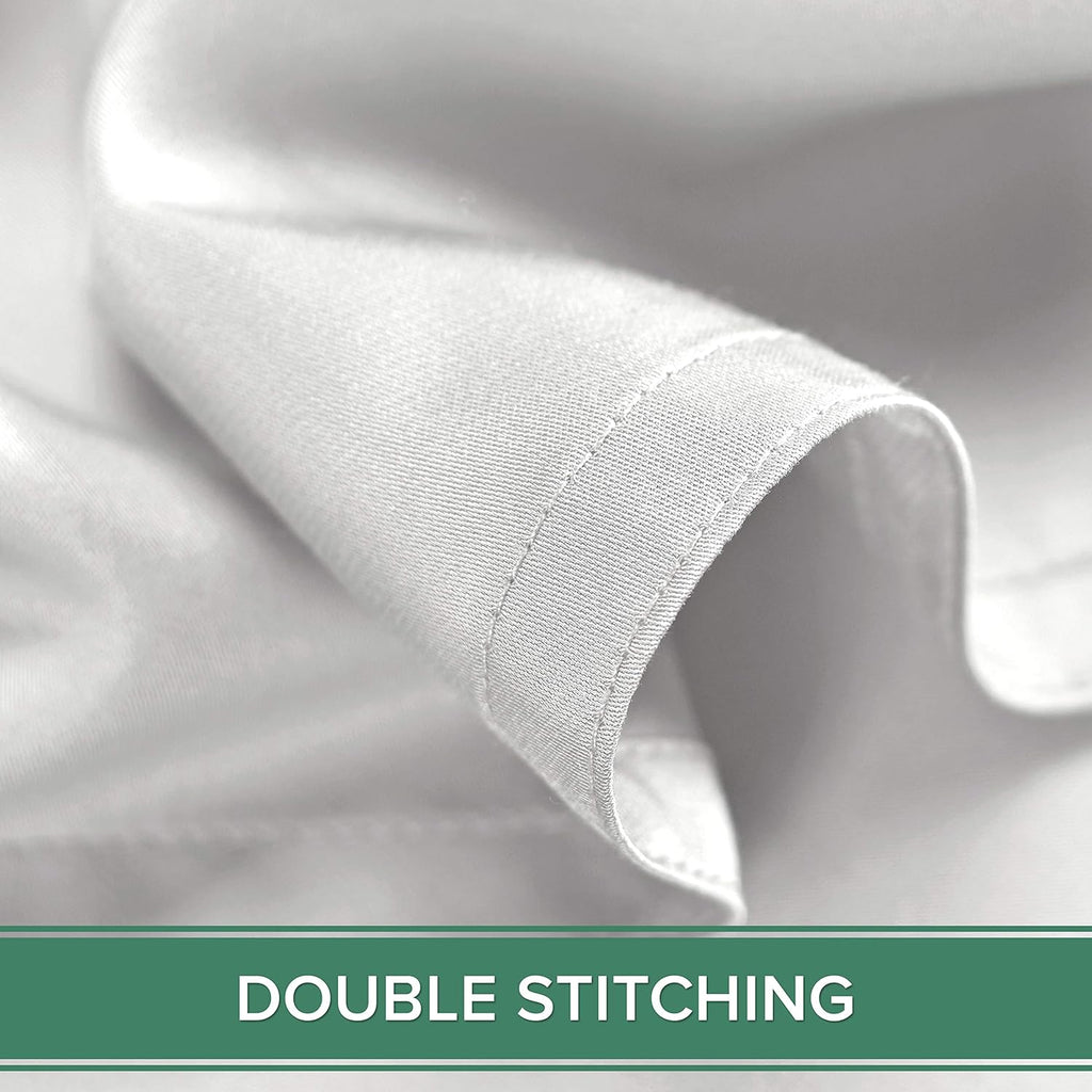 Pure Bamboo California King Sheets - 100% Organic Viscose Bed Set, Soft & Cooling, White