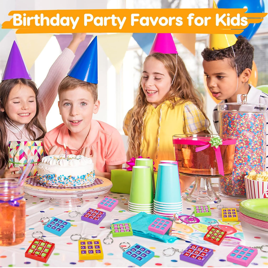 Skiennix 24PCS Tic Tac Toe Game | Fun Birthday Party Favors & Goodie Bag Stuffers for Kids 3-12