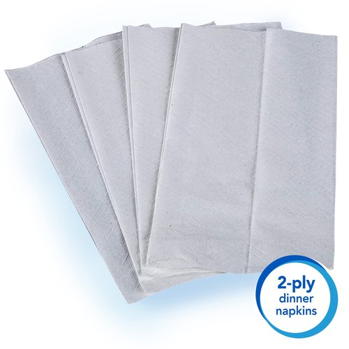 Scott Professional Dinner Paper Napkins (98740), Disposable, White, 1/8 Fold, 1-Ply, 12 x 13 (Unfolded), 24 Packs of 250 Dinner Napkins (6,000 / Case)