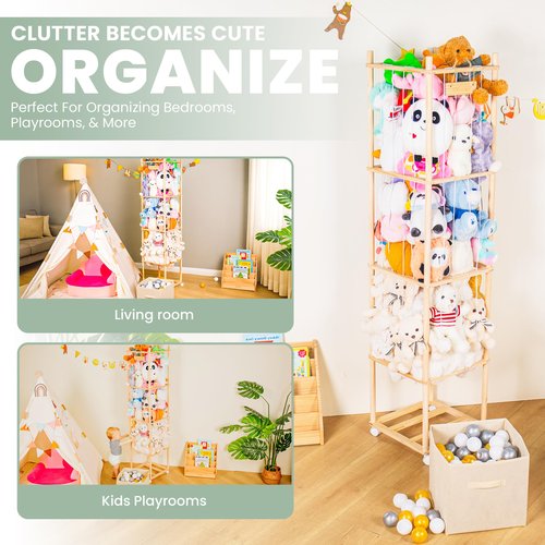 Aaronly Stuffed Animal Storage | Stuffed Animal Organizer | Stuffed Animal Holder | Plushies Storage | Stuffed Animal Zoo | Stuffy Storage
