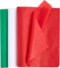 JOYIN Christmas Tissue Paper Assortment - 180 Sheets (20" x 20") in Red, Green & White | Perfect for Gift Wrapping