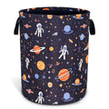 Astronaut Laundry Basket Oxford Cloth Universe Planet Laundry Hamper With Handle Foldable Portable Clothes Storage Basket 18.9 X 16.5 Inch Storage Bag For Laundry Room/Bathroom/Bedroom/Dormitories