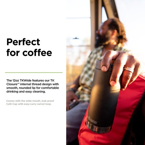 Klean Kanteen TK Wide 12 Oz Black