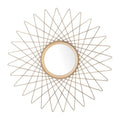 SAFAVIEH Home Bilsons Gold Sunburst Round 23-inch Decorative Accent Mirror