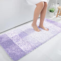 OLANLY Large Microfiber Bath Rug - Extra Soft & Absorbent, Quick Dry, Washable | Light Purple 40x24