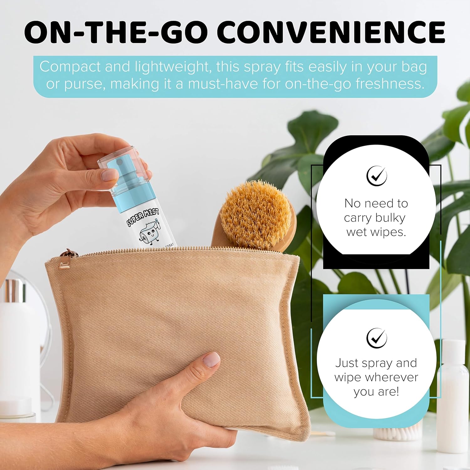 Toilet Paper Spray by [Brand Name] - Gentle Cleansing Wipe for a Better Bathroom Experience | 2.7 fl oz | Travel-Friendly