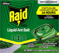 Raid Outdoor Liquid Ant Bait - Kills Ants Within 24 Hours, Ready-to-Use, 4 Count