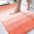 OLANLY Bathroom Rugs - Extra Soft Absorbent Microfiber Mat | Quick Dry, Machine Washable, 36x24, Coral