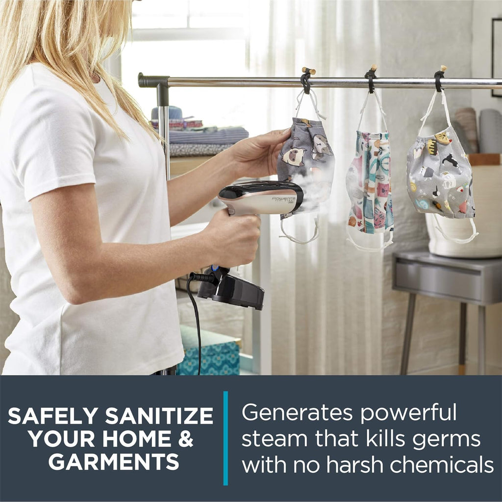 Rowenta Handheld Clothes Steamer - 15-Second Heat-Up, 4 Ounce Capacity, 1150 Watts | Portable Travel Essential, White