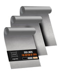 3 Pack Oven Liners for Bottom of Oven, 17x25" Large Heavy Duty Non-Stick Reusable Oven Mat for Electric, Gas, Toaster & Convection Ovens - BPA & PFOA Free, Dishwasher Safe, Kitchen Essentials, Silver