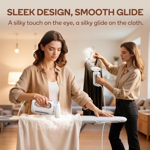 Newbealer Handheld Fabric Steamer - 850W Portable Wrinkle Remover with 30s Fast Heat Up | 230ml Tank for Home & Travel