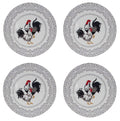 Farmers Market Rooster and Hen Braided Placemats Kitchen or Dining Room Set of 4