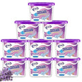 NATRUTH Moisture Absorbers with Lavender Scent,9-Pack Portable Closet Dehumidifier, Odor Eliminator Absorber Bucket, Unscented Humidity Absorber,Cleaner Air Dehumidifier for Closet,Bathrooms