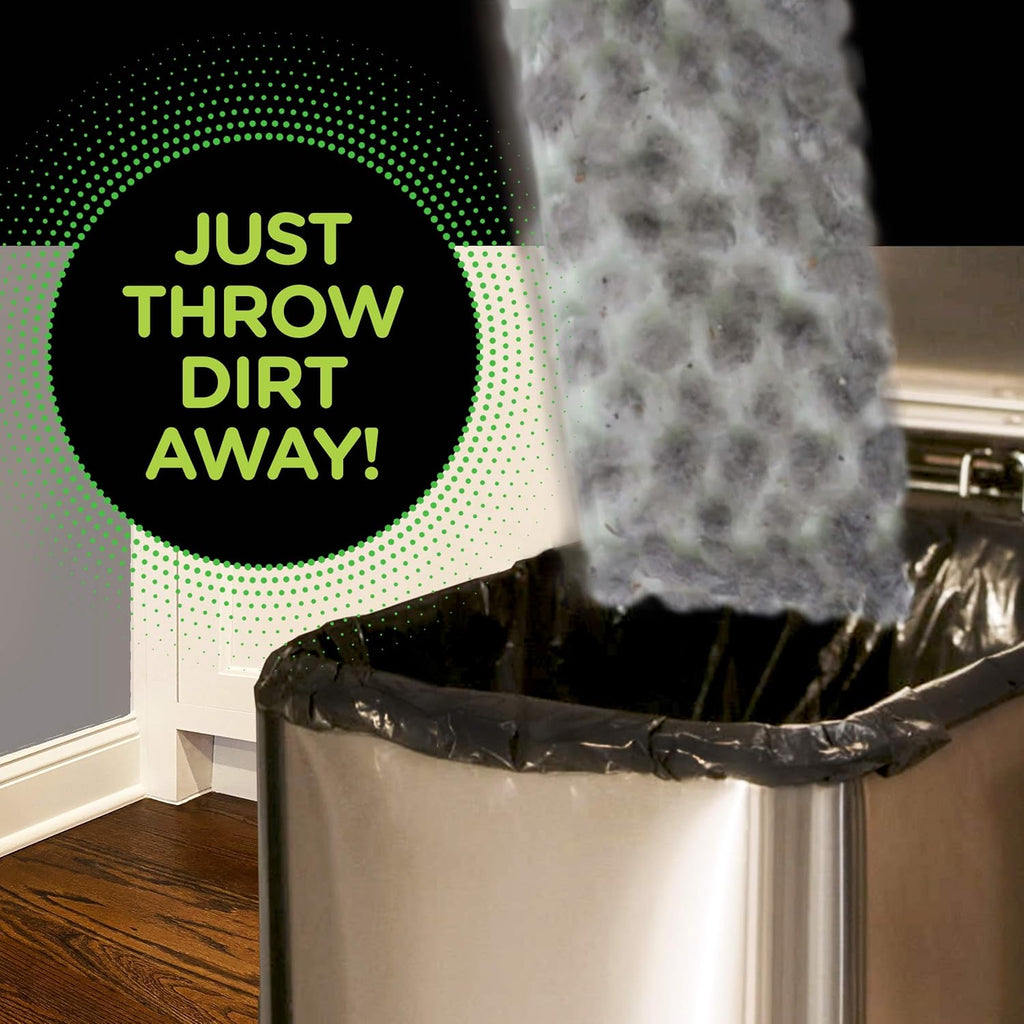 Sweep + Mop Dry Pads Refill - Heavy Duty Multi-Surface Floor Cleaner for Home & Pet | 32 Count