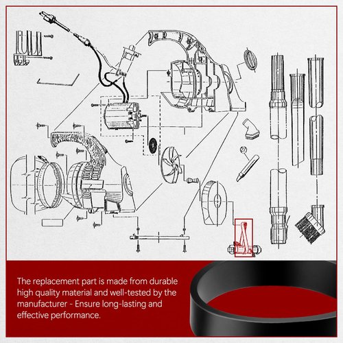 HASMX Replacement Belts for Dirt Devil Hand Held Vacuums Fits for M08100 M08100RED M08150K M08230X M08230T M08230 08230C 08130 08100RT M103, 4-Pack