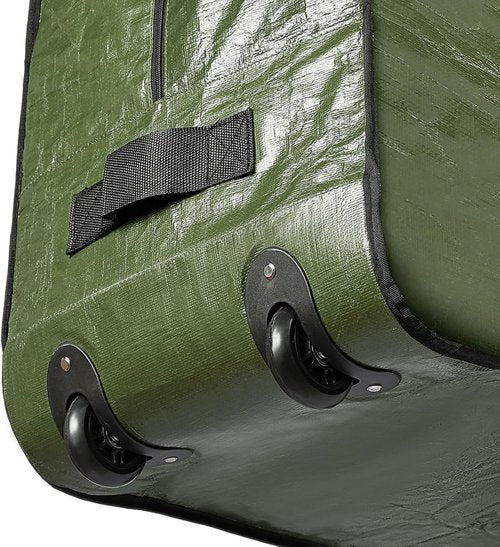 HOMEST Christmas Tree Storage Bag - Zippered Design with Wheels for 4.5-7 ft Artificial Trees - Green
