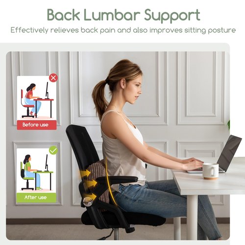 HIGOGOGO Lumbar Support Pillow for Recliner Chair/Accent Chair/Couch/Office Chair, Tufted Corduroy Back Support Cushion for Elderly, Recliner Cushions for Back Rest, Pain Relief, Reading, Brown