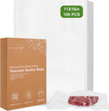 Moretoes Vacuum Sealer Bags - 100pcs BPA-Free Gallon Size 11" x 16" | Pre-Cut for Food Storage & Meal Prep