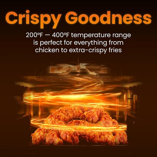 CHEFMAN 2 Qt Mini Air Fryer - Compact Digital Air Fryer with Nonstick Basket & Timer | Quick Meals in Red