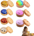 Glitter Dumpling | Colorful Squishy Stress Balls Fidget Toy - Sensory Desk Toy for Stress Relief (2-Pack)