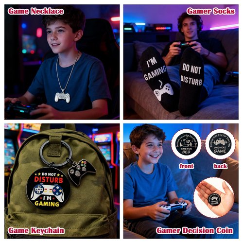 Easter Gamer Gifts for Men Teenage Boys, Easter Basket Stuffers for Teens Boy Adults, Gaming Gifts for Gamers Men Him Boyfriend Husband Dad, Gamers Gift Ideas for Friend Brother Birthday, Gamer Gift