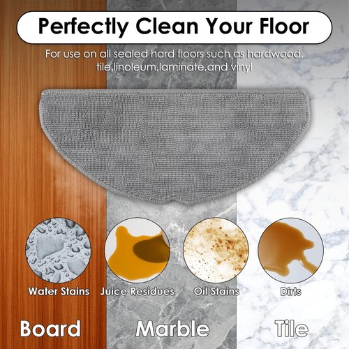 (9 Pack) RV30 Max Plus Replacement Parts Compatible with Tapo RV30 Max Plus/ RV20 Max Plus Robot Vacuum, 1 Roller Brush, 2 Side Brushes, 2 HEPA Filters, 2 Dust Bags, 2 Mop Pads, Accessories Kit